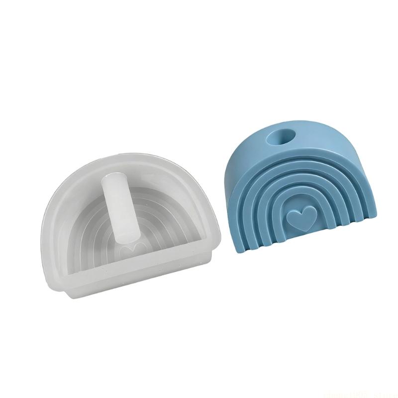 Art Craft House Making - QX2E Heart Flower House Silicone Mould
