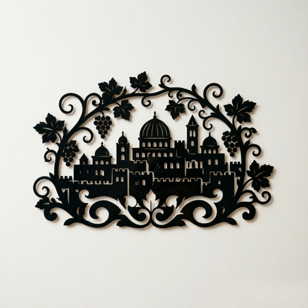 Art & Craft World - CIFBUY Iron Wall Art Jerusalem Skyline