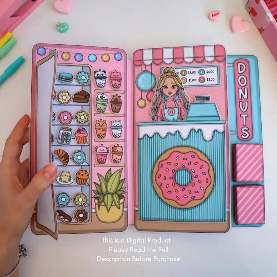 Donut Shop Pretend Play Kit, D - огляд і ціна Art Craft House Making