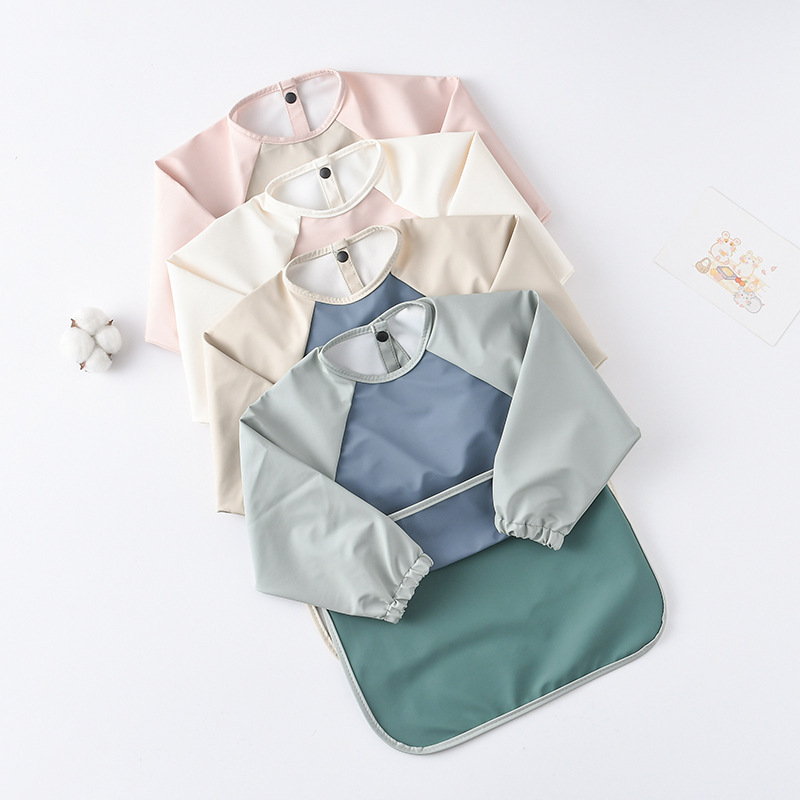 Kids Baby Long Sleeved PU Bibs - огляд і ціна Art Craft For Toddlers