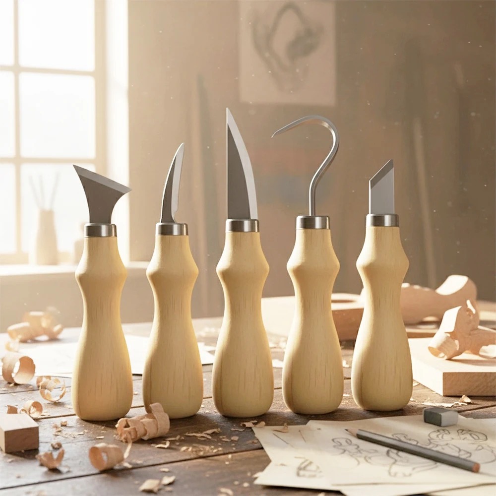 5Pcs Wood Carving Tools Set,Cu - огляд і ціна Craft Art Set