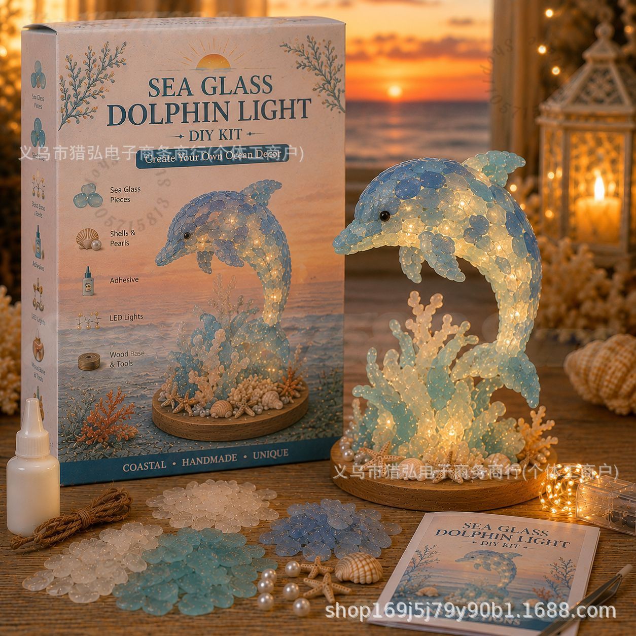 DIY Sea Glass Mermaid Tail Lig - огляд і ціна Art Craft For Adults