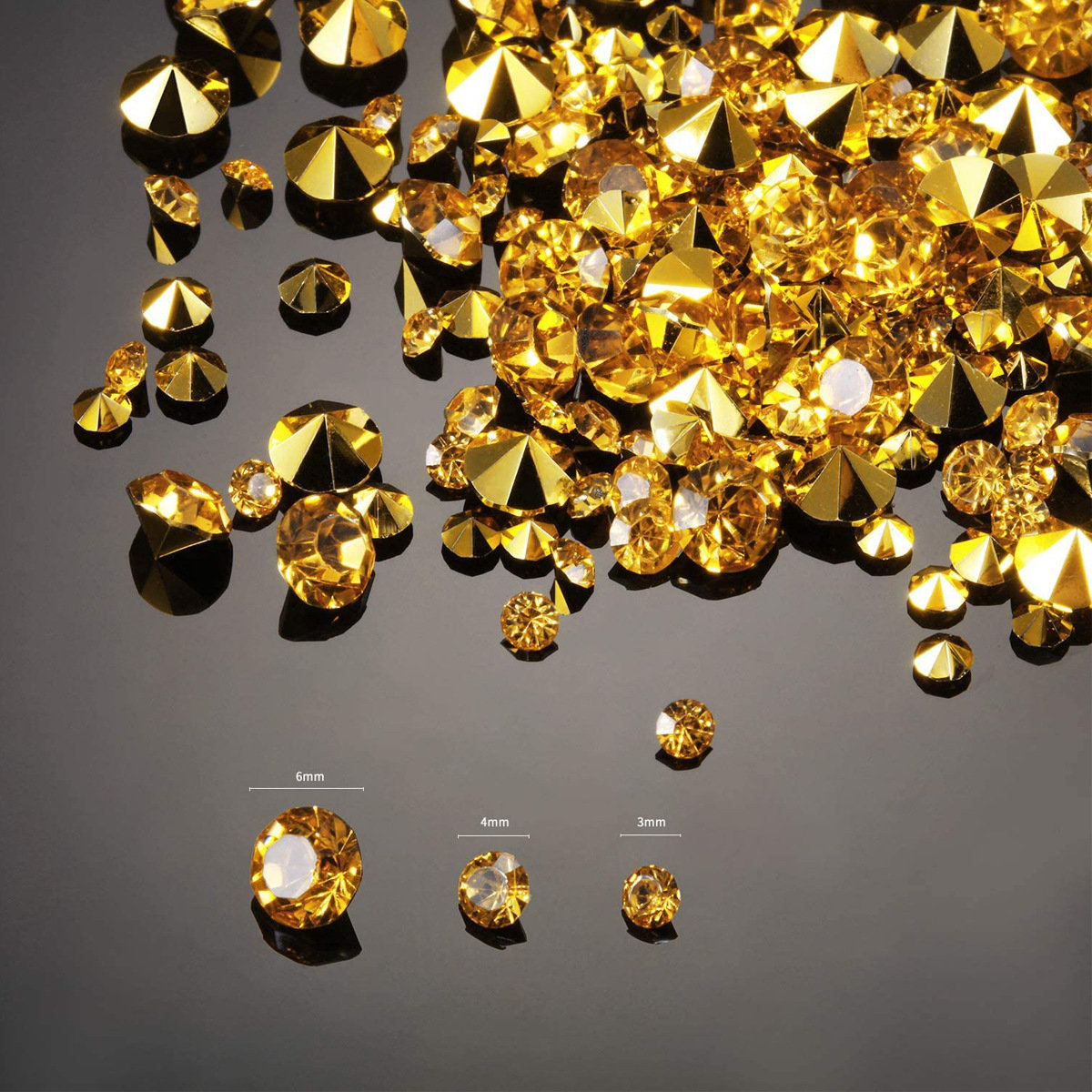 1000pcs Gold Pointed Rhineston - огляд і ціна Art Craft House Making