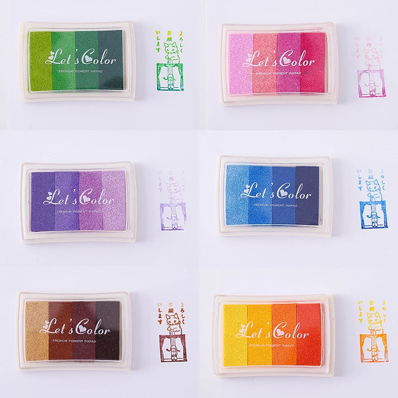 1PCS 4 colors Inkpad Ink stamp - огляд і ціна Stamping Ink Pad