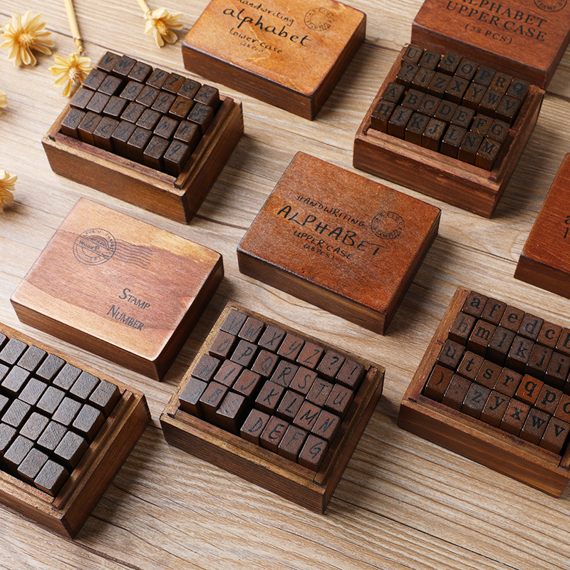 70/42/32/28Pcs/Box Letter A-Z  - огляд і ціна Stamping Ink Pad