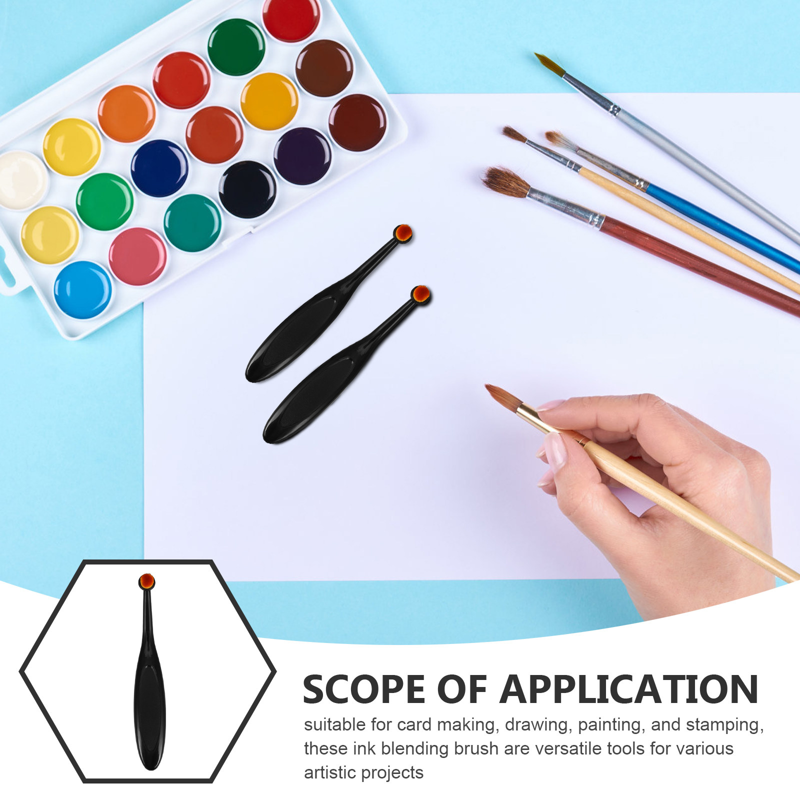 5 Pcs Mini Ink Blending Brush  - огляд і ціна Art Craft Blend
