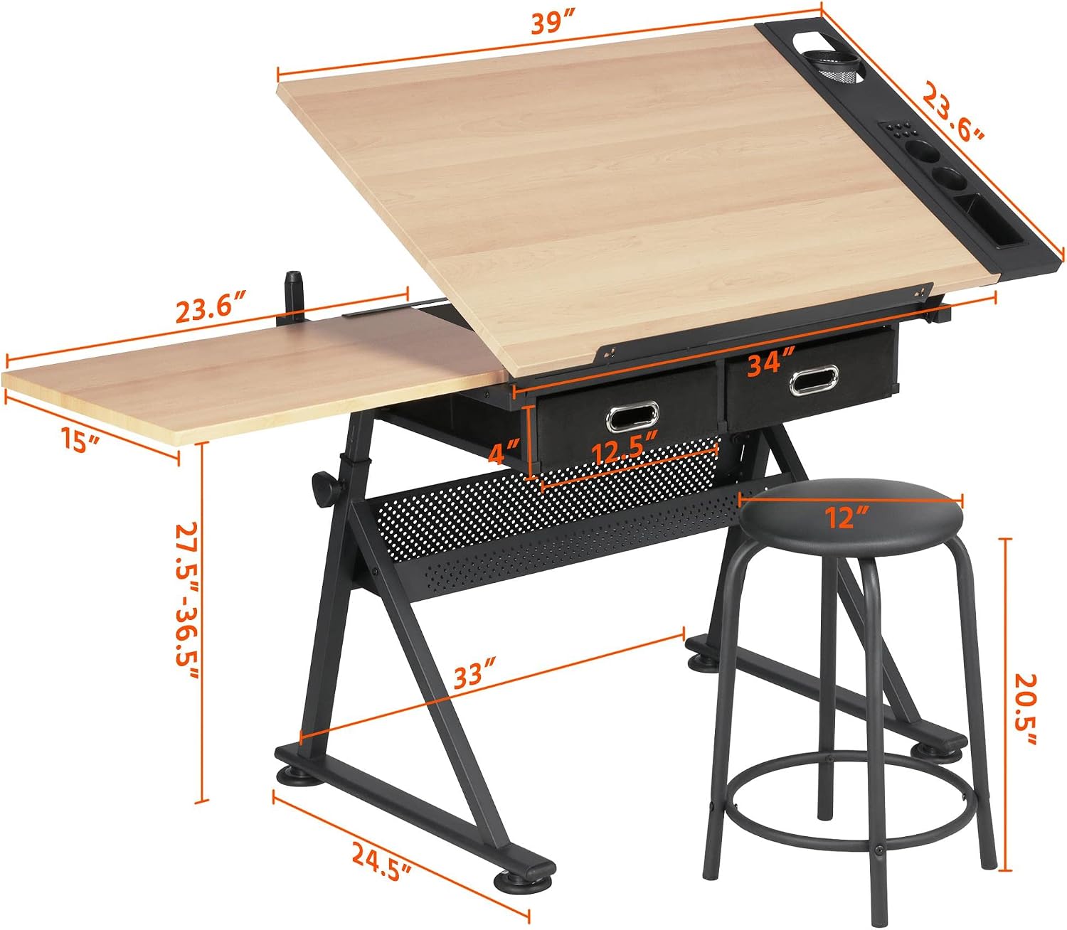 Adjustable Drafting Table Art  - огляд і ціна Art Craft Us