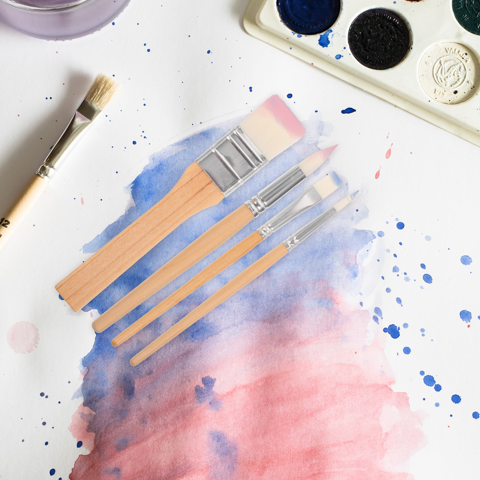 Painting Brush Set 6 Piece Woo - огляд і ціна Art Craft Blend