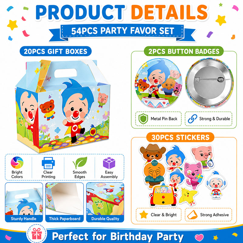 Clown Cartoon Pattern Paper Bo - огляд і ціна Art Craft House Making