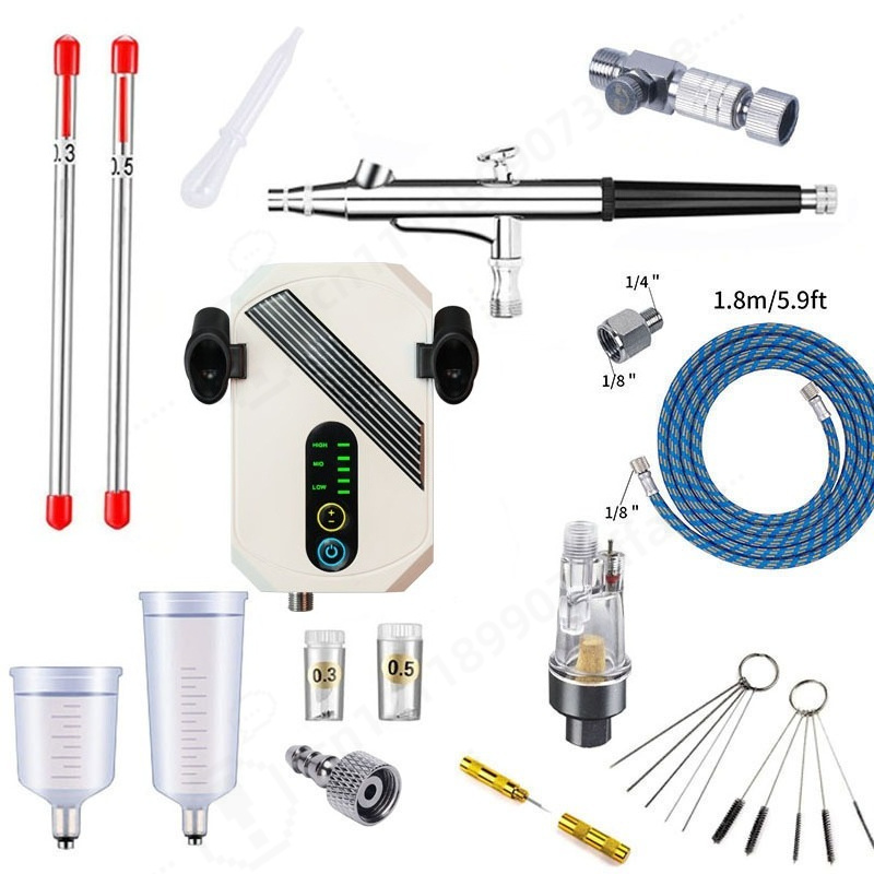 Mini Airbrush Compressor Kit,  - огляд і ціна Craft Art Set