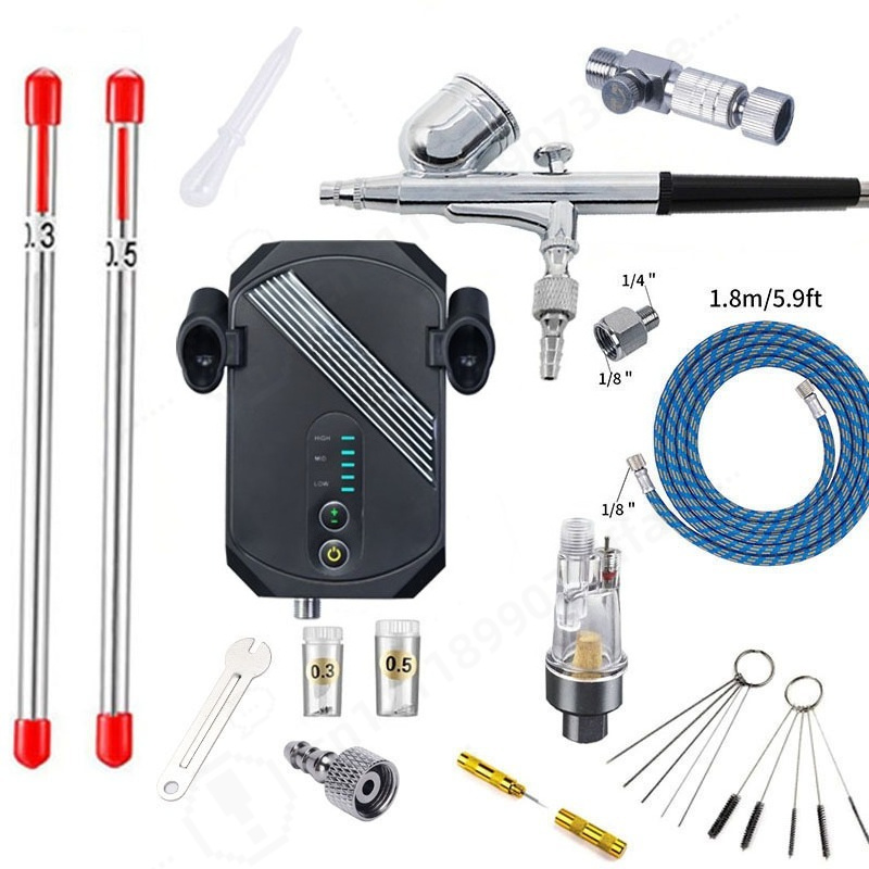 Mini Airbrush Compressor Kit,  - огляд і ціна Craft Art Set