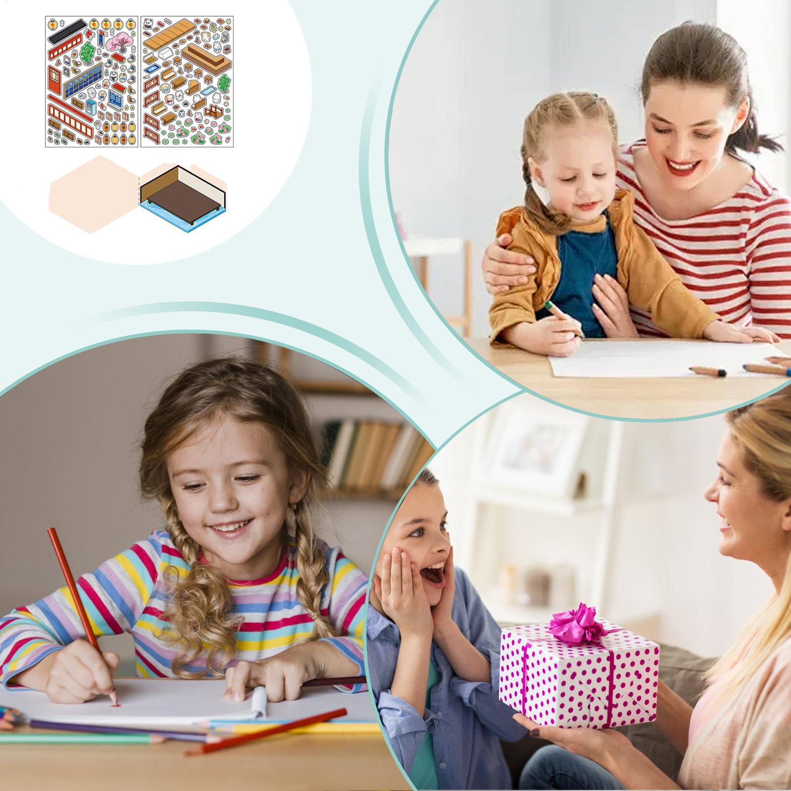 Sticker Rooms Book Miniature R - огляд і ціна Art Craft House Making