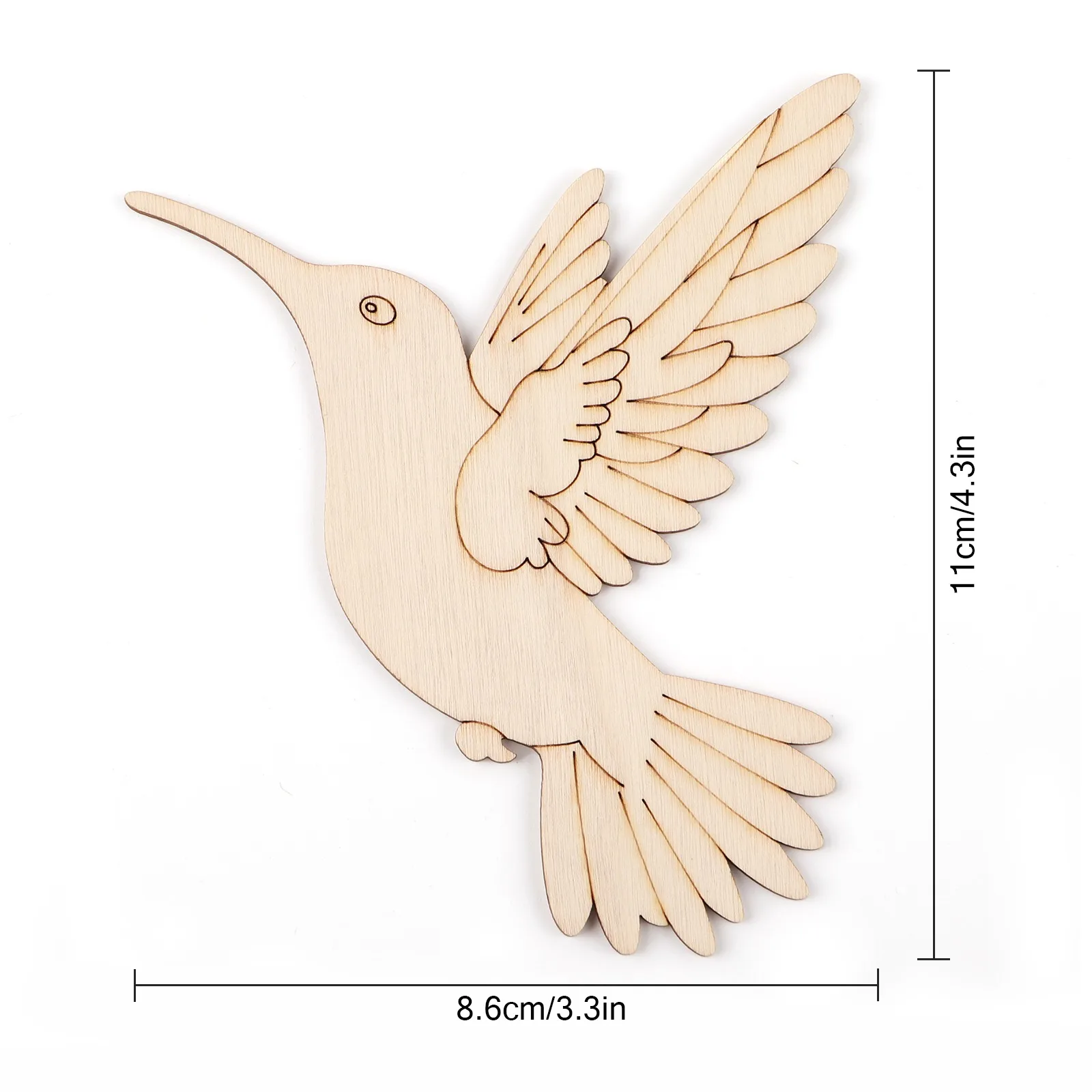 10pcs Unfinished Wood Animal B - огляд і ціна Craft Art Set
