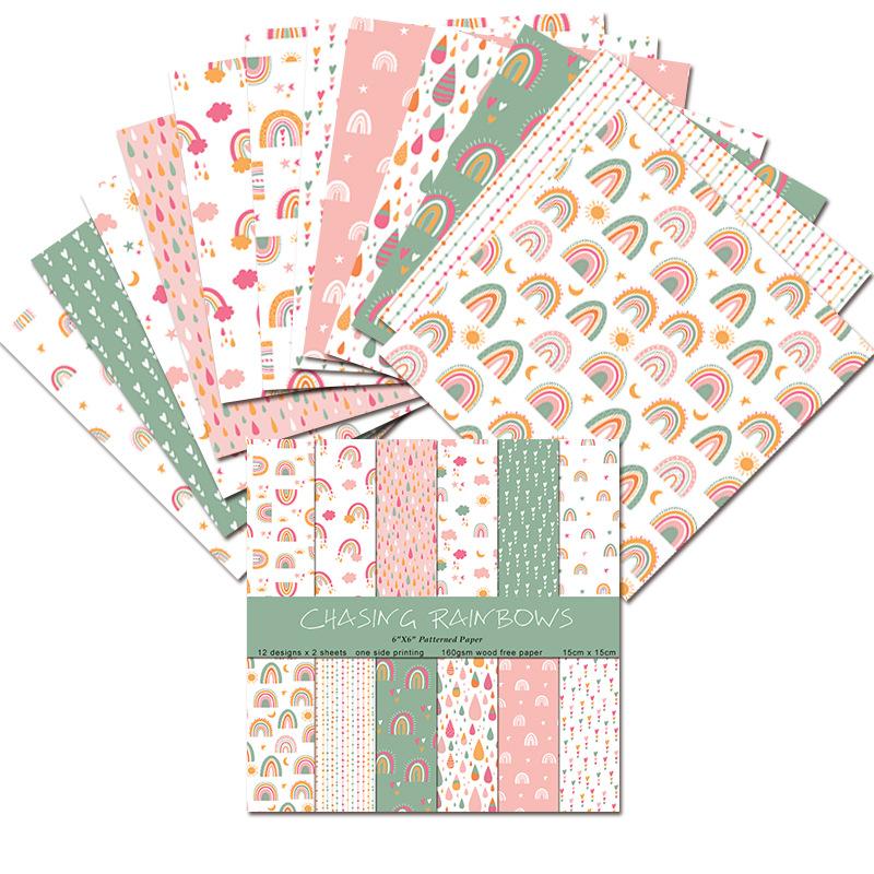 24 Sheets/Set Rainbow Craft Pa - огляд і ціна Art Craft Rainbow