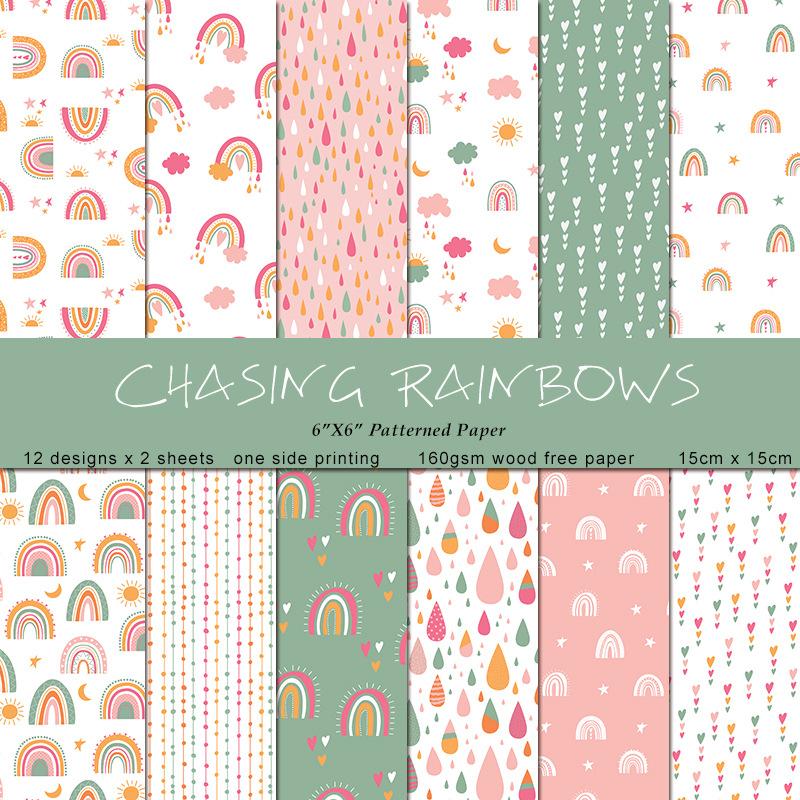 24 Sheets/Set Rainbow Craft Pa - огляд і ціна Art Craft Rainbow