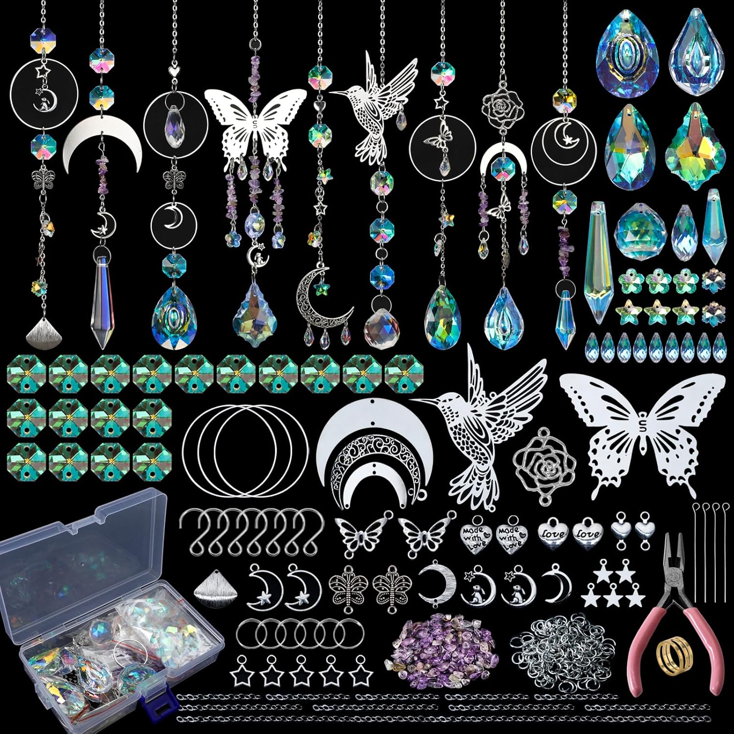 DIY 400pcs SunCatchers Making  - огляд і ціна Art Craft Rainbow