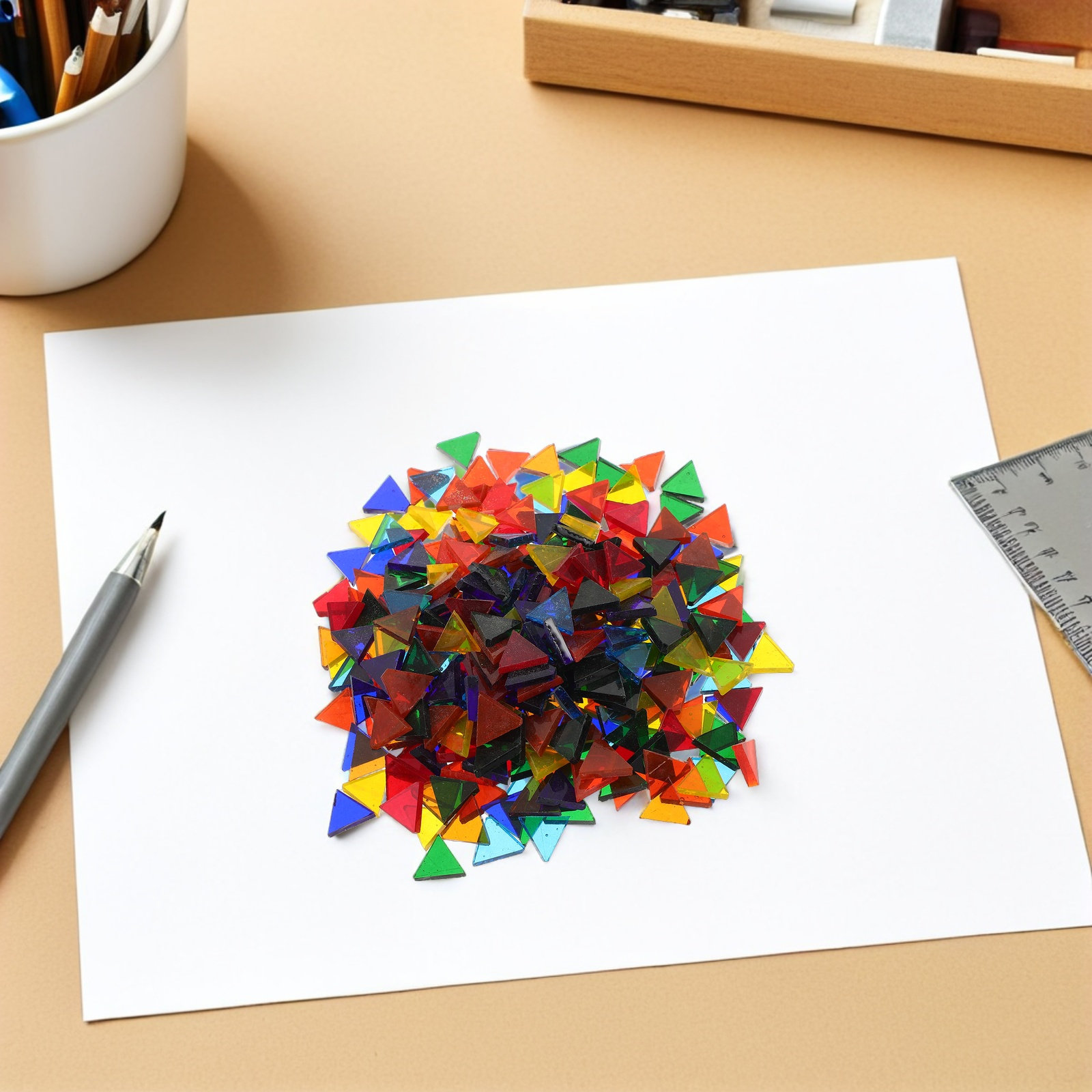 1 Bag Mosaic Craft Tile Irides - огляд і ціна Art Craft Rainbow