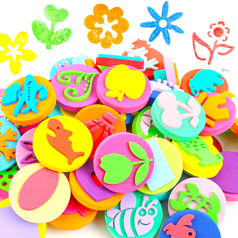 6Pcs/bag Foam Stamps for Paint - огляд і ціна Art Craft For Toddlers