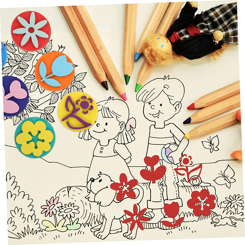 6Pcs/bag Foam Stamps for Paint - огляд і ціна Art Craft For Toddlers