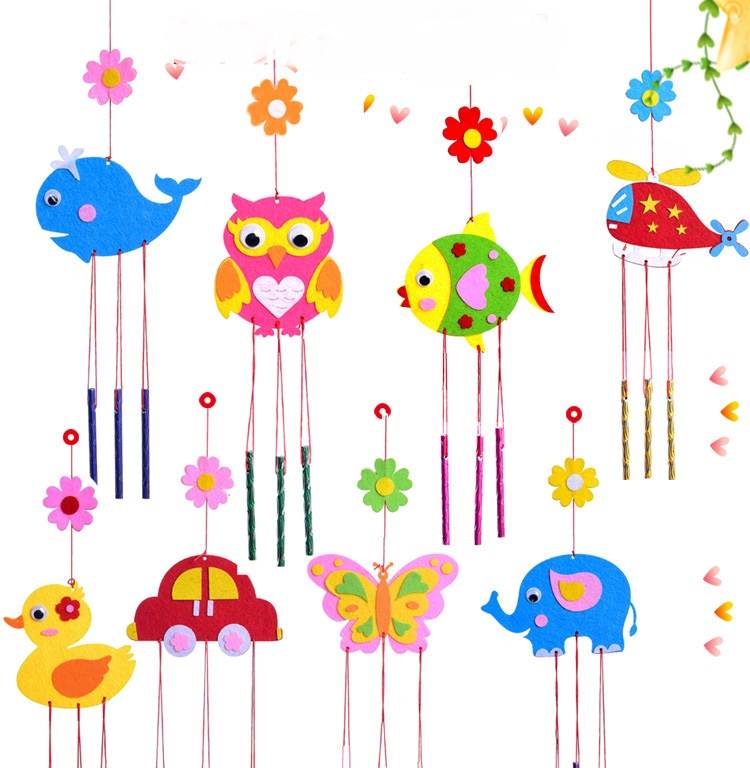 1Pcs Children DIY Wind Chimes  - огляд і ціна Art Craft Rainbow
