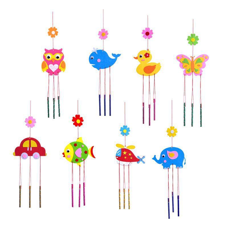 1Pcs Children DIY Wind Chimes  - огляд і ціна Art Craft Rainbow