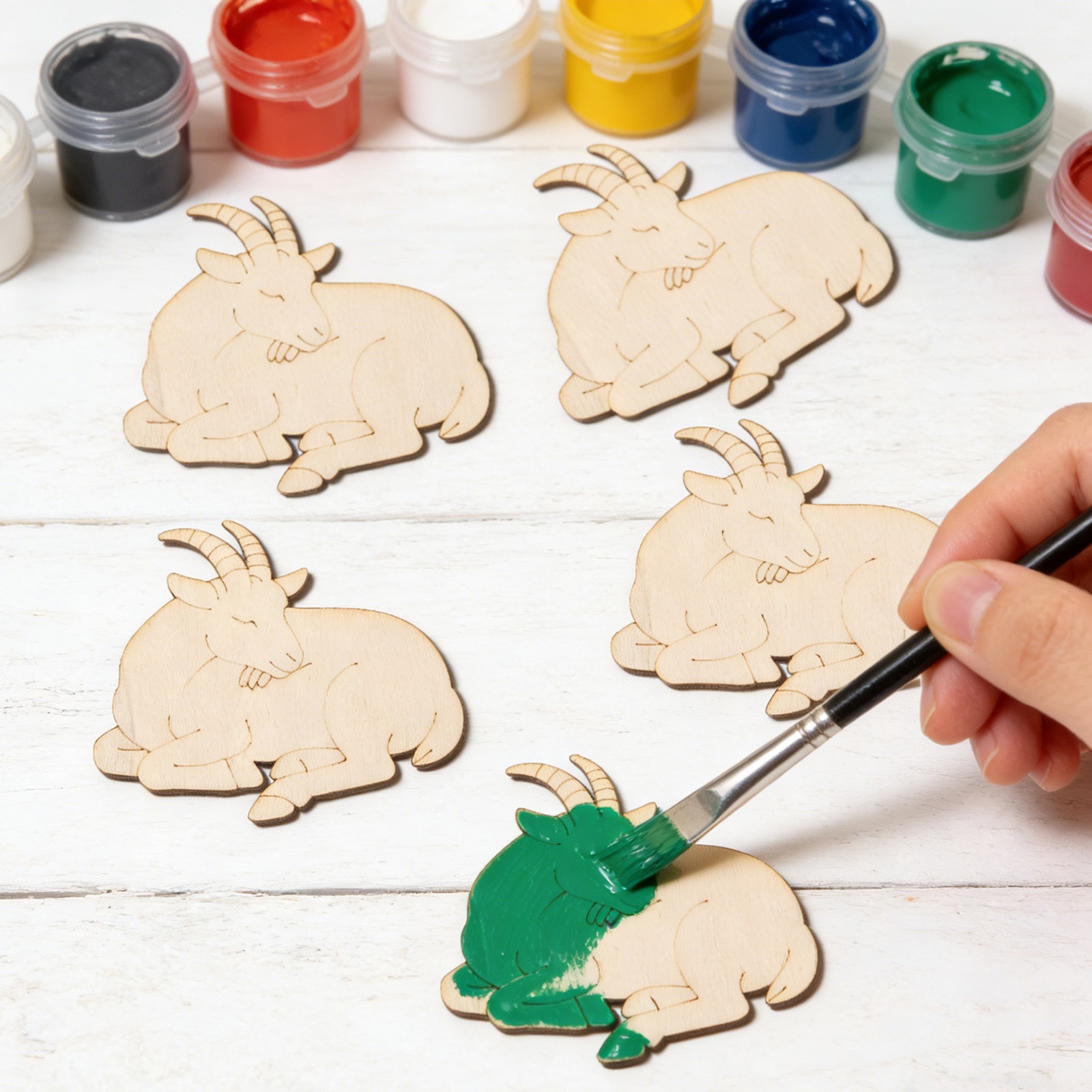 10pcs/set Unfinished Wood Shee - огляд і ціна Craft Art Set