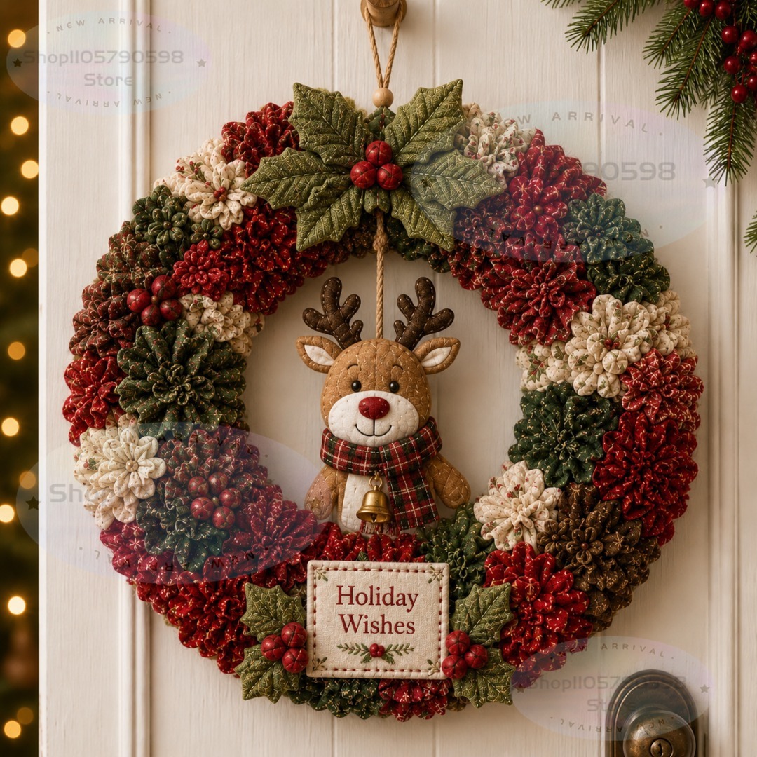 3D Fabric Poke Wreath DIY Kit, - огляд і ціна Craft Art Set