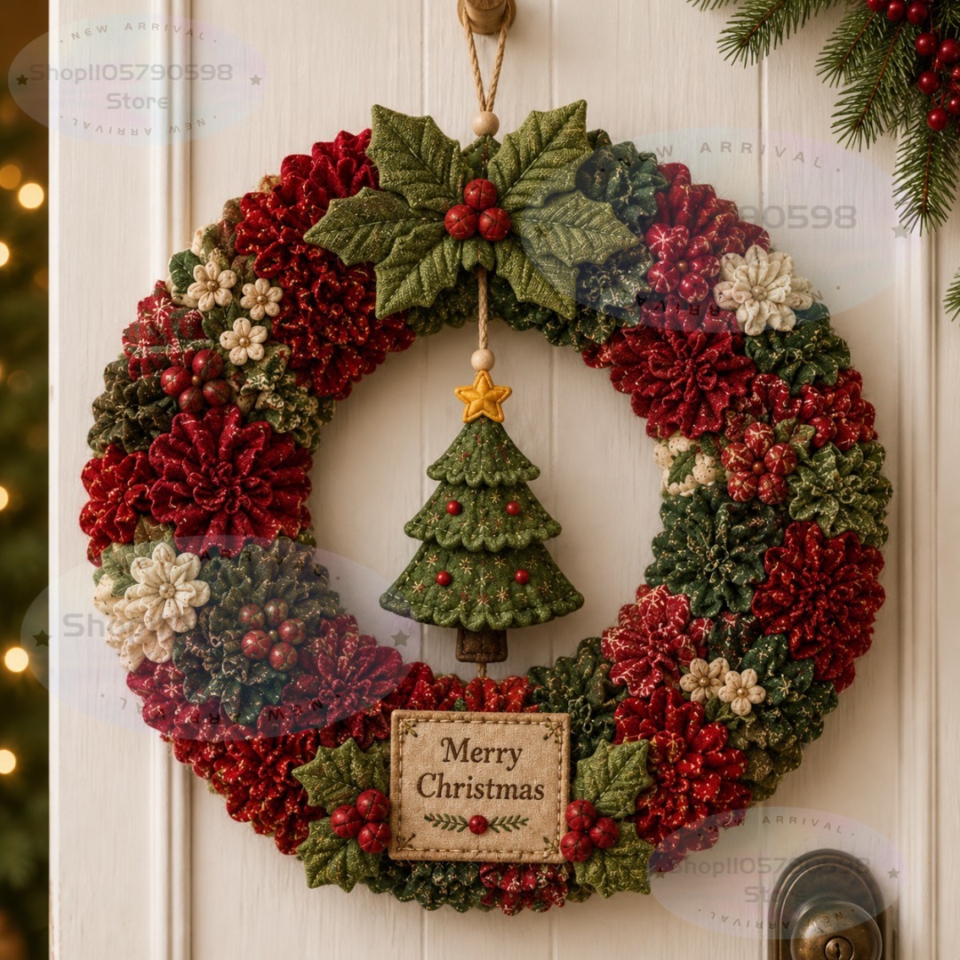 3D Fabric Poke Wreath DIY Kit, - огляд і ціна Craft Art Set