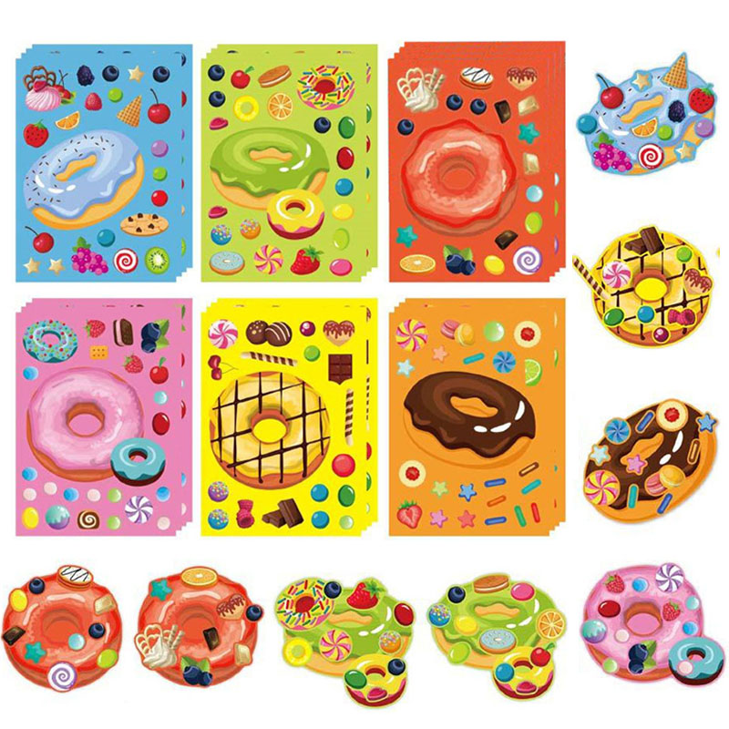 Make a Face Donut Stickers for - огляд і ціна Art Craft For Toddlers