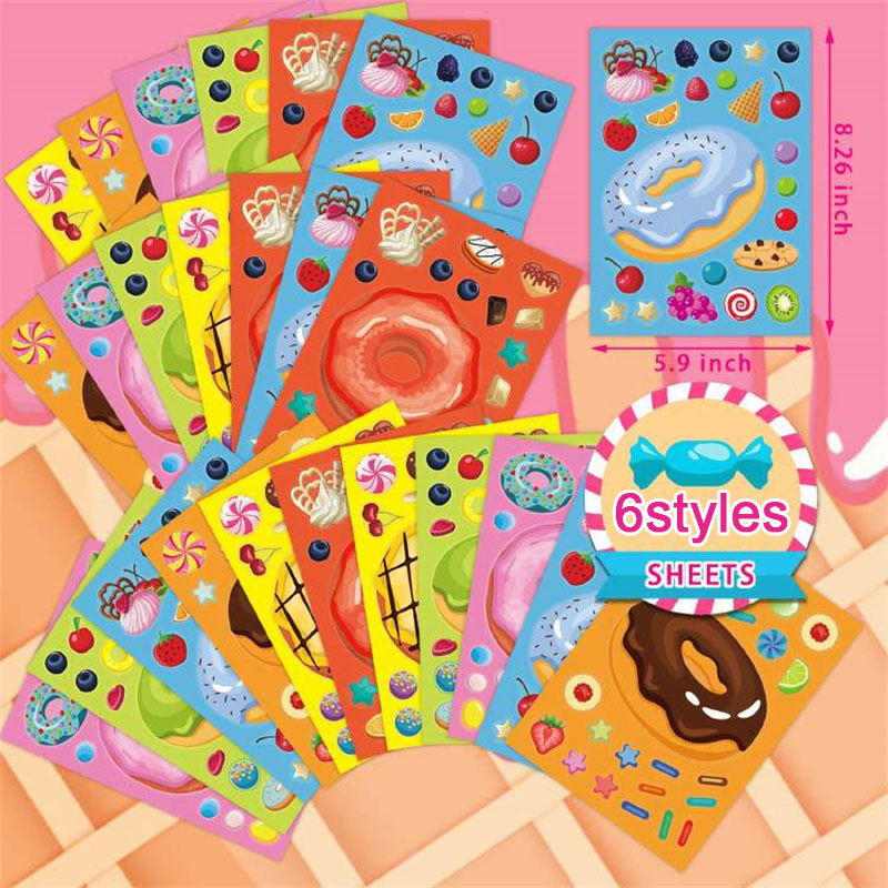 Make a Face Donut Stickers for - огляд і ціна Art Craft For Toddlers