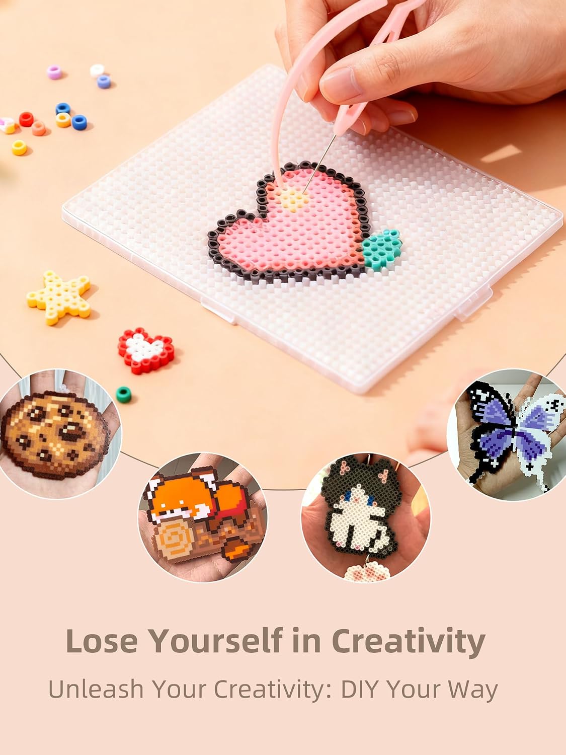 Fuse Beads Kit-Easy DIY-96 Col - огляд і ціна Art Craft Us