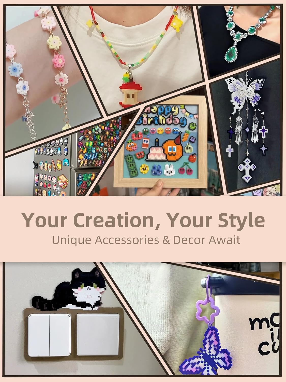 Fuse Beads Kit-Easy DIY-96 Col - огляд і ціна Art Craft Us